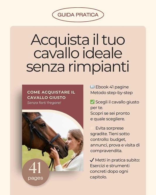 Come acquistare il cavallo giusto senza farti fregare